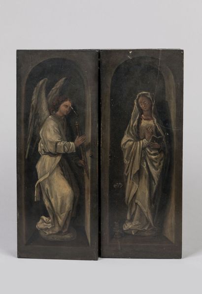 null Hugo VAN DER GOES (1475-85) d'après : Vierge à l'enfant avec les donateurs Willem...