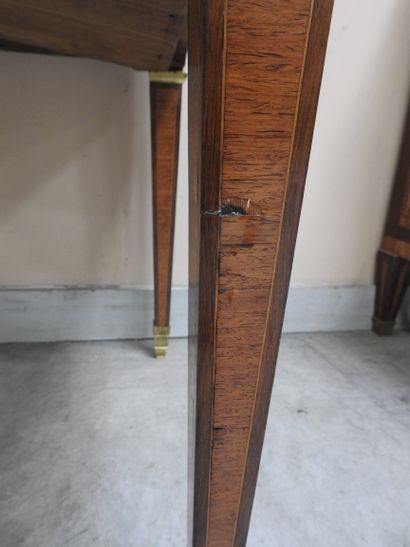 null CYLINDER DESK inlaid with phoenixes, scrolls and pampers in light wood on a...