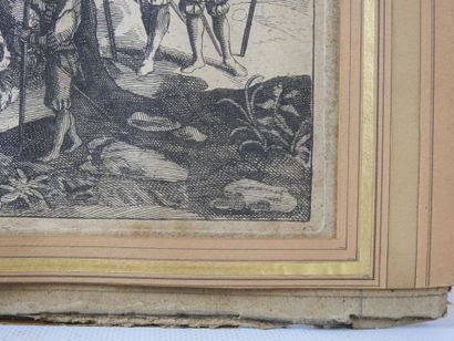 null The prince of the sinagogue. Rare etching. XVIIth century. 34.5 x 47.5 cm (...