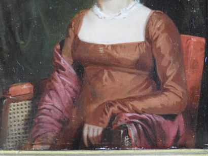 null Ecole FRANCAISE du début du XIXème siècle dans le gout de Louis BOILLY : Portrait...