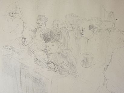 null Henri de TOULOUSE LAUTREC (1864-1901) d'après : Procès Arton. 1896. Lithographie....