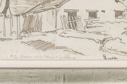 null Maximilien LUCE (1858-1941) : La glacière, près la Poterne de Gentilly. Encre...