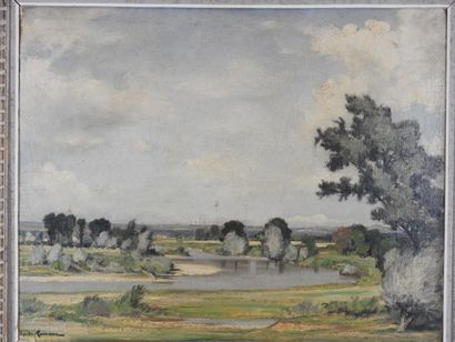 null Claude RAMEAU (1876-1955): The Loire in Bourbonnais. Oil on canvas. Signed lower...