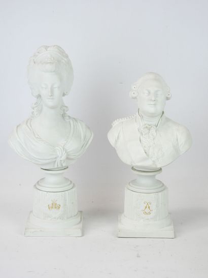 null Dans le goût de SEVRES : la reine Marie-Antoinette et son époux, le roi Louis...