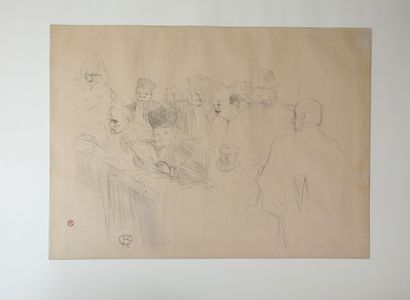 null Henri de TOULOUSE LAUTREC (1864-1901) d'après : Procès Arton. 1896. Lithographie....