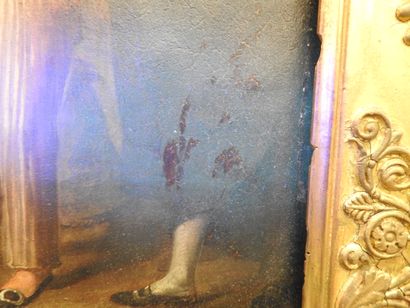 null Josep BERNAT FLAUGIER (1757-1813): the dance. Oil on canvas. Signed Josephus...