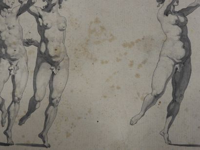 null 17th century FLORENTINE school, in the mannerist style: Groups of dancers. Pen...