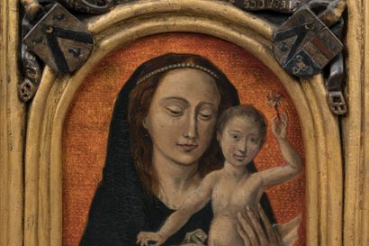 null Hugo VAN DER GOES (1475-85) after : Virgin and Child with donors Willem van...