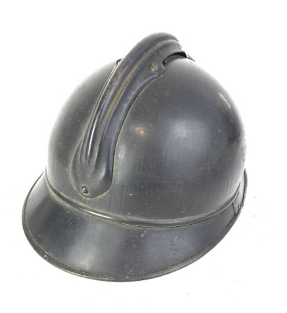 null INFANTRY. Adrian helmet model 1915 in steel painted in dark horizon blue, frontal...