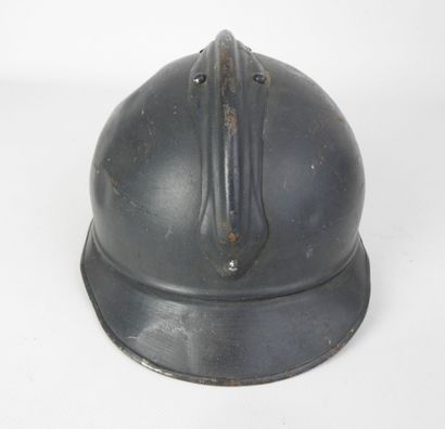 null INFANTRY. Adrian helmet model 1915 in steel painted in blue horizon matt of...