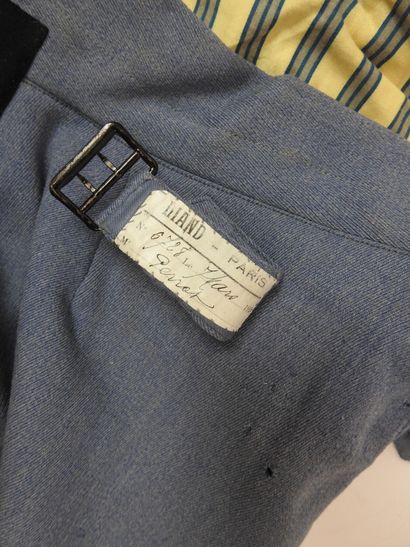null DIVERS. Pantalon droit pour le tenue modèle 1921 en drap fin bleu horizon à...