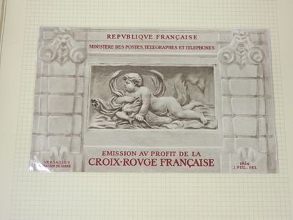 null FRANCE : Neufs : Album "Présidence" de 1949 à 1963 (dont carnet Croix Rouge...
