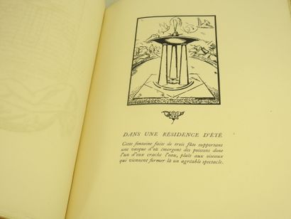 null VÉRA André. Les Jardins. Paris, Émile-Paul Frères. 1919-1920. Demi-reliure vert....