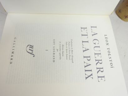 null EDY LEGRAND - TOLSTOI Léon. La Guerre et la Paix. Paris, Nrf - Gallimard. 1960....