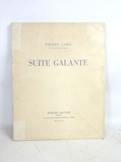 null CAMO Pierre. Suite Galante. Paris, Marcel Sautier. 1949. In-4. Broché. Usures....