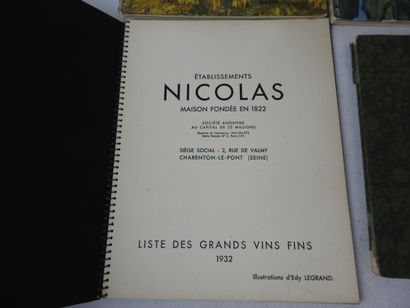 null NICOLAS - OENOLOGIE : Quatre revues dont années 1932, 1960, 1962.
On joint NICOLAS...