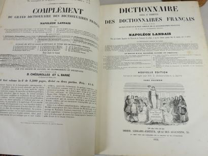 null LANDAIS Napoléon. Dictionnaire général et grammatical des dictionnaires français....