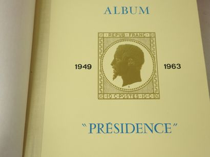 null FRANCE : Neufs : Album "Présidence" de 1949 à 1963 (dont carnet Croix Rouge...