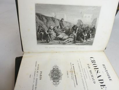 null MICHAUD. Histoire des croisades. Paris, Furne et cie. 1862. 4 tomes en 4 volumes....