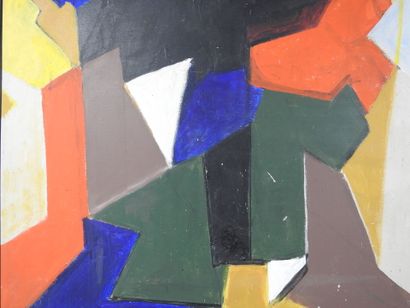 null Armand ROTTENBERG (1903-?): Abstraction. Huile sur isorel vers 1960. 86 x 84...