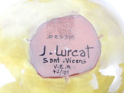 null Jean LURCAT (1892-1966) Peintre-cartonnier & Sant Vicens : Coupe de forme libre....