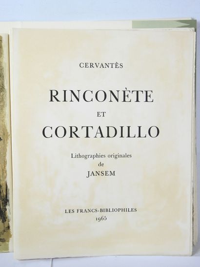 null [JANSEM] - CERVANTES : Rinconète et Cortadillo. Paris, les Francs Bibliophiles,...