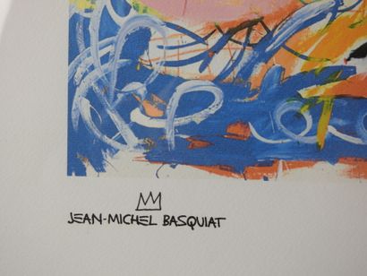 null Jean-Michel BASQUIAT (1960 -1988), d'après : Sans titre. Sérigraphie couleurs....