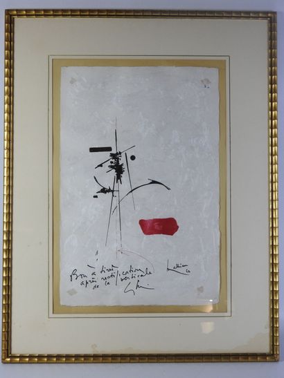 null Georges MATHIEU (1921-2012) d'après: Sans titre, 1962. Lithographie. Signé et...