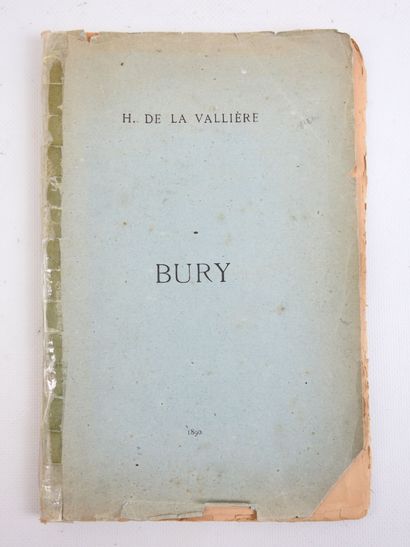 LA VALLIERE (H. de ). Bury. s,.l., 1890....