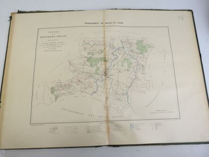 null [MAINE-ET-LOIRE]. Atlas cantonal du Maine-et-Loire. Angers, Siraudeau, 1907....