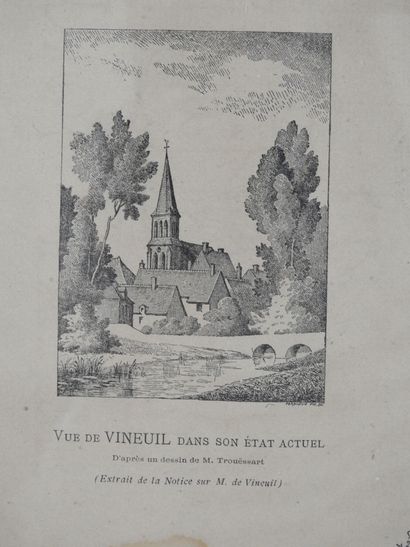 null TROUESSART d'après: Vue de Vineuil dans son état actuel (extrait de la notice...