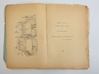 null LA VALLIERE (H. de ). Bury. s,.l., 1890. Grand in-8° broché, envoi manuscrit...