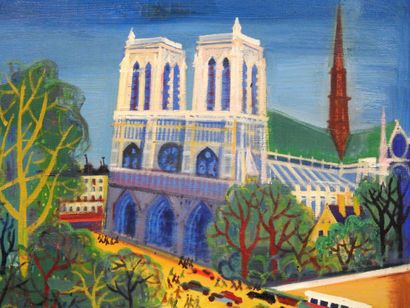 null Maurice BLANCHARD (1903-1969)
Notre Dame de Paris.
Huile sur toile, signée en...