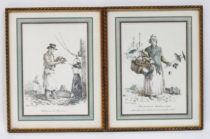 null Carle VERNET after
Windmill merchant and lamplighter.
Pair of prints in color.
20...