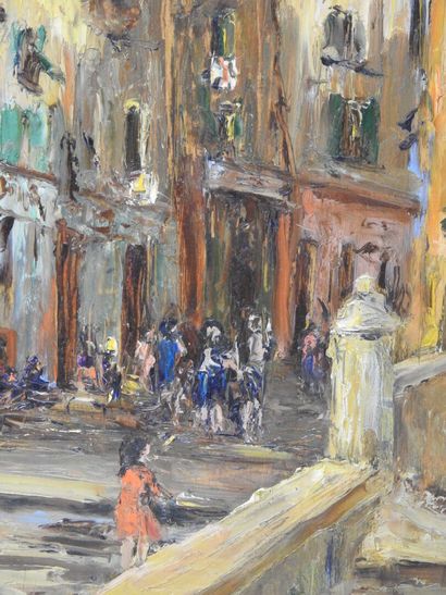 null Jacques MECHIN (1890-1969)
Alley in a Provencal village.
Oil on panel. Signed...