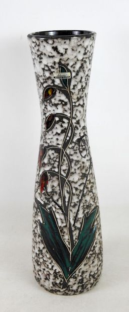 null WEST GERMANY
Grand vase en faience à décor floral
H. : 50 cm
Avec étiquette...