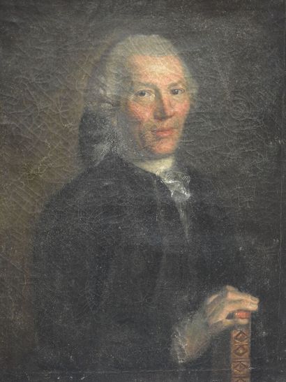 null Ecole FRANCAISE - XVIIIeme
Paire de portraits représentant le Sieur Jean-Baptiste-Charles...