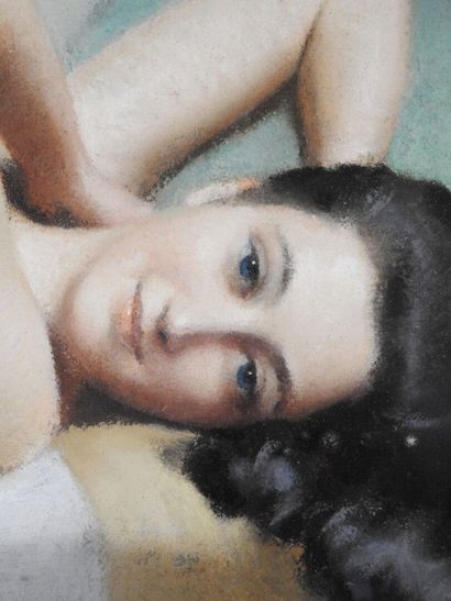 null Robert Louis Raymond DUFLOS (1898 -1929)
La belle alanguie.
Pastel. Signé en...