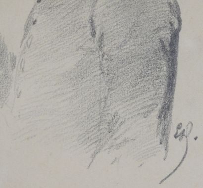 null Georges CLAIRIN (1843-1919)
Cuy Cuy !!
Dessin au graphite. Signé, titré et daté...