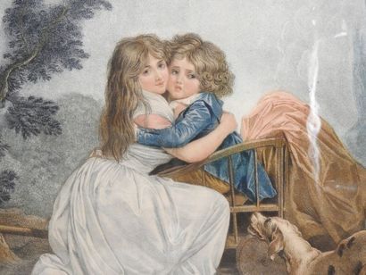 null ALLAIS after Louis-Léopold BOILLY (1761-1845)
La Tourterelle Chérie and La Crainte...