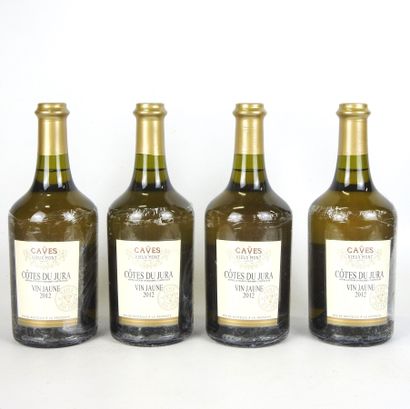 4 bouteilles Vin jaune Cave du Vieux Monts...