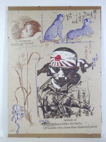 null Douglas JOHNSON (1940-1998): Kamikaze. Lithograph Signed, numbered 22/60, dated...