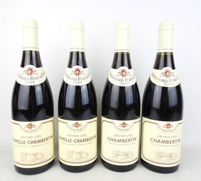 4 bouteilles Chapelle-Chambertin Grand Cru...
