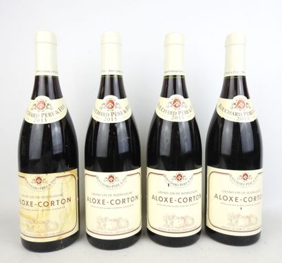4 bouteilles Aloxe-Corton 2011 Bouchard Père...