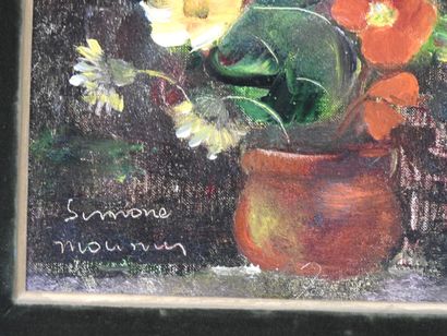 null Simone MOUNIER (1902-1979)
Bouquet de fleur
Huile sur toile, signée en bas à...