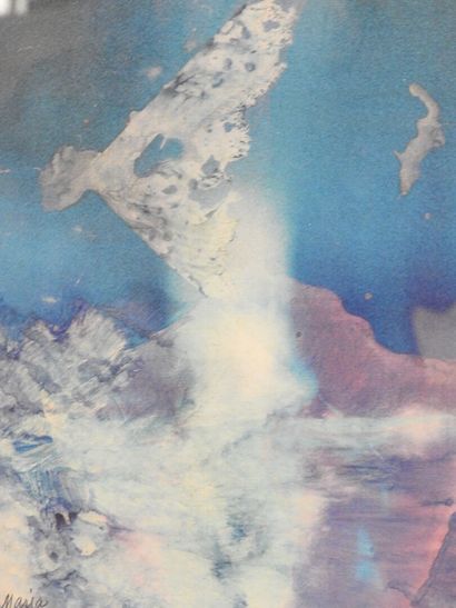 null MARJA - XXème
Mer du Sud et Composition abstraites dans les teintes bleue, violette,...