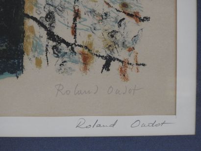 null OUDOT Roland (1897-1981)
Le port
Lithographie en couleur. Épreuve d'artiste,...