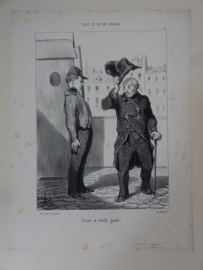 Honoré DAUMIER (1808-1879) PROFESSEURS ET MOUTARDS, pl. 10 «Monsieur Adolphe Chamouillard...»...