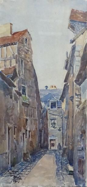Etienne GAUDET (1891-1963) : Rue de Blois....