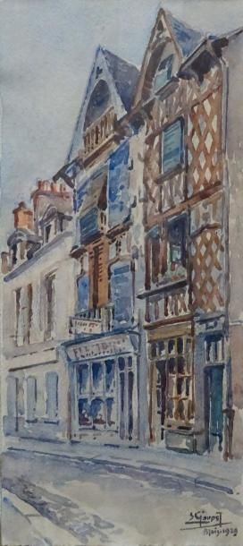 Etienne GAUDET (1891-1963) : Rue de Blois....